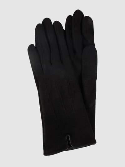 EEM Touchscreen-Handschuhe in Veloursleder-Optik Black 1