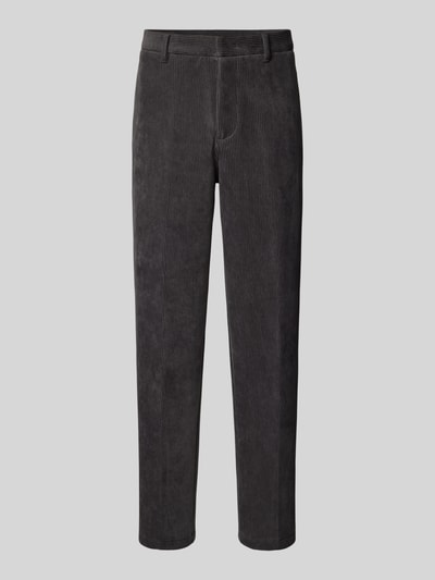 Emporio Armani Regular fit sweatpants in riblook Antraciet - 2