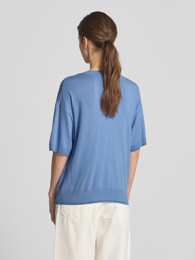 Liu Jo White Gebreide pullover met ronde hals Lichtblauw - 5