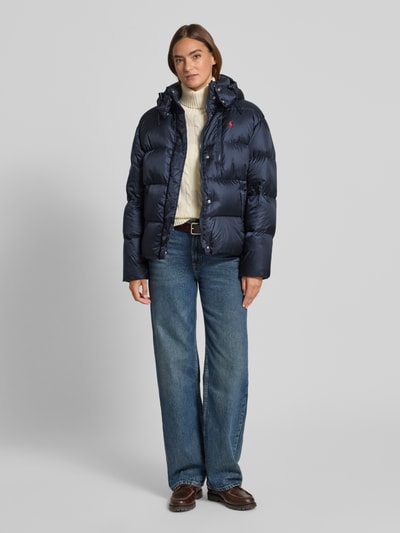 Polo Ralph Lauren Kurtka puchowa z krytym zamkiem błyskawicznym i wpuszczanymi kieszeniami Granatowy 1