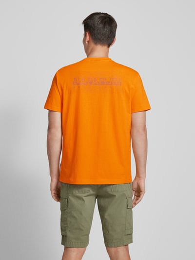 Napapijri Oversized T-shirt met labelprint Oranje - 5