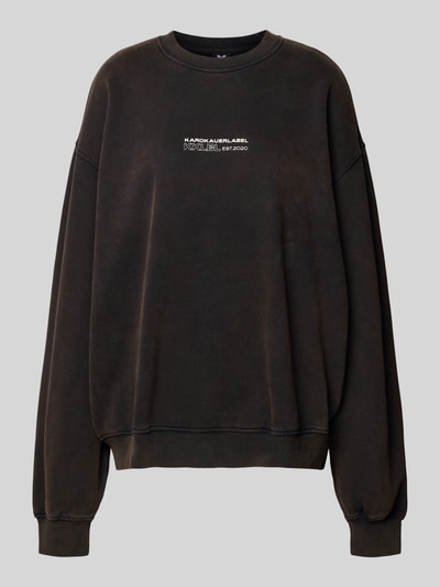 Karo Kauer Bluza o kroju oversized z okrągłym dekoltem model ‘Legacy’ Czarny 2