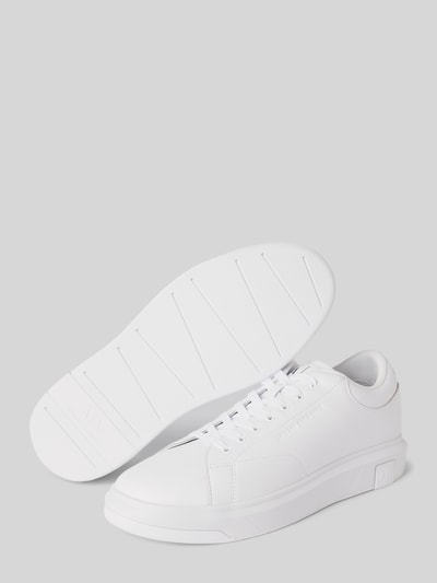 ARMANI EXCHANGE Sneakers met vetersluiting en labeldetails Wit - 4