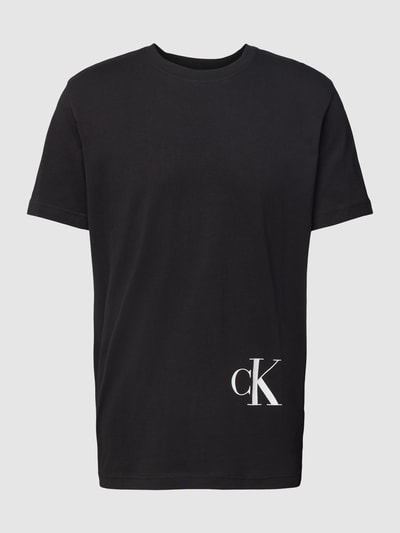 Calvin Klein Jeans T-Shirt mit Label-Print Black 2