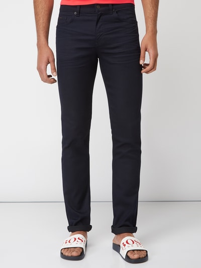 BOSS Coloured Slim Fit Jeans Dunkelblau 4