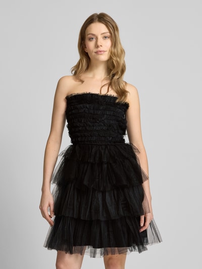 LACE & BEADS Cocktailkleid im Bandeau-Design Black 4