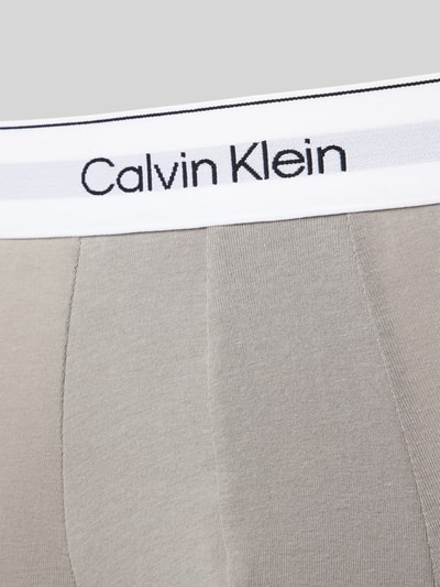 Calvin Klein Underwear Trunks mit Label-Bund im 3er-Pack Bordeaux 2