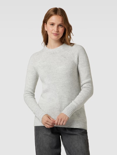 Montego Gebreide pullover met streepmotief Lichtgrijs gemêleerd - 4