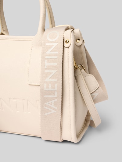 VALENTINO BAGS Torba na długim pasku z wyhaftowanym logo model ‘Foxy’ Écru 2