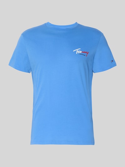 Tommy Jeans Regular Fit T-Shirt aus reiner Baumwolle Hellblau 2