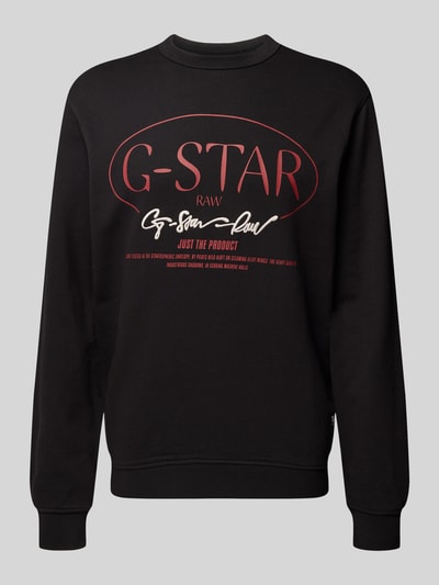 G-Star Raw Sweatshirt mit Label-Print Black 2