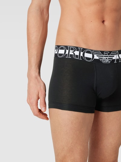 Emporio Armani Trunks mit Logo-Bund Black 3