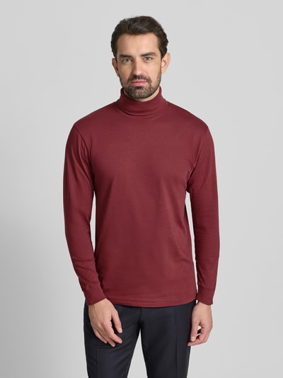 RAGMAN Shirt met lange mouwen en col Bordeaux - 4
