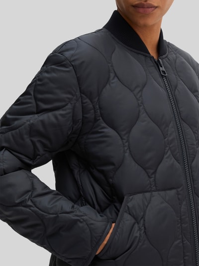 Marc O'Polo Relaxed Fit Bomberjacke mit gesteppter Struktur Dunkelblau 3