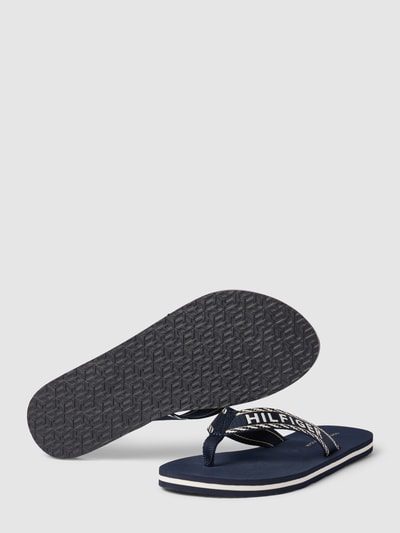 Tommy Hilfiger Teenslippers met labeldetail Marineblauw - 4