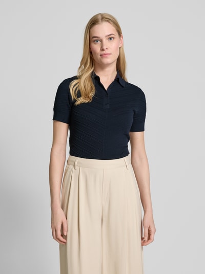 BOSS Poloshirt met korte knoopsluiting, model 'Fointa' Marineblauw - 4