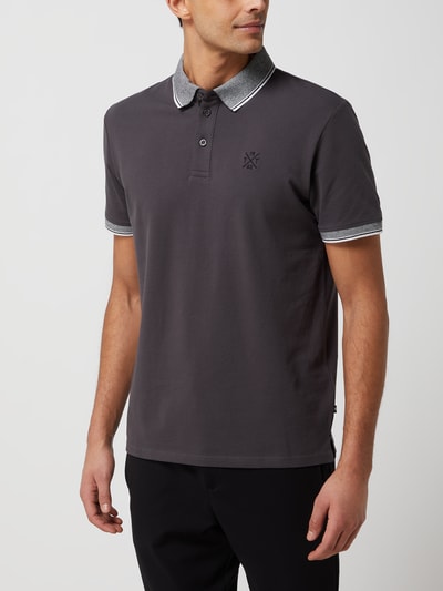 Tom Tailor Poloshirt aus Piqué  Anthrazit 4