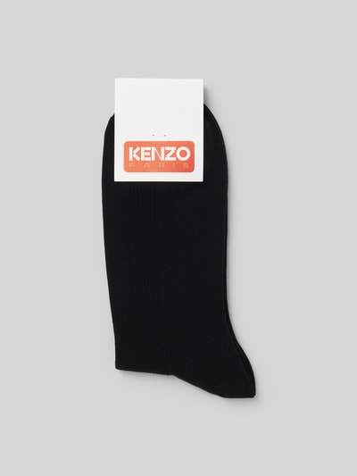 Kenzo Socken mit Label-Stitching Black 3