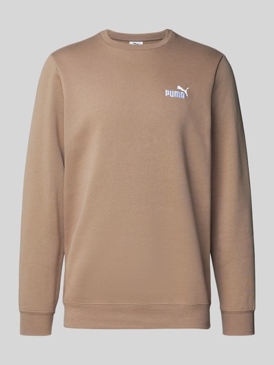 PUMA PERFORMANCE Sweatshirt mit Label-Stitching Taupe 2