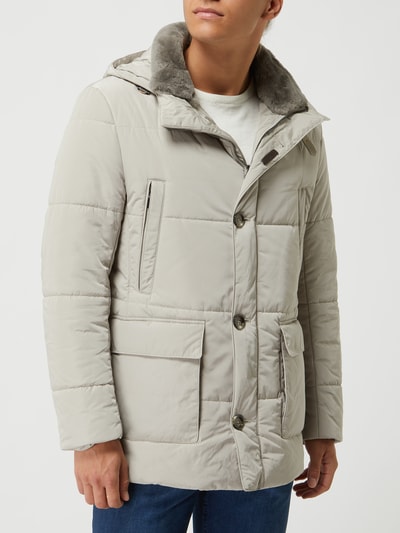 GimoS Steppjacke mit abnehmbarer Kapuze - wasserabweisend  Taupe 4