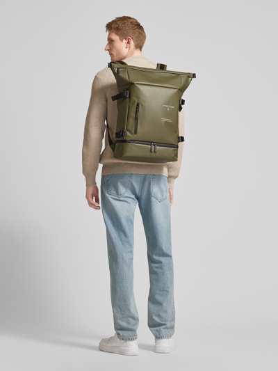 Strellson Plecak z nadrukiem z logo model ‘sebastian’ Oliwkowy 1
