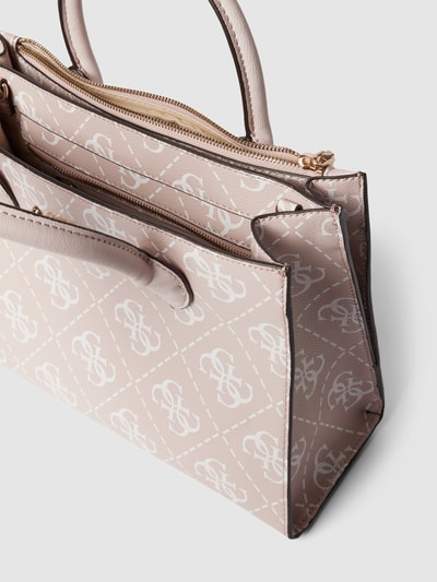 Guess Tote Bag mit Label-Applikation Modell 'SATCHEL' Rosa 5