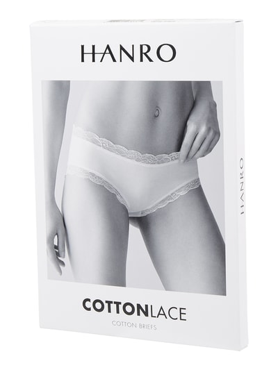 Hanro Heupslip met kant, model 'Cotton Lace' Zwart - 3