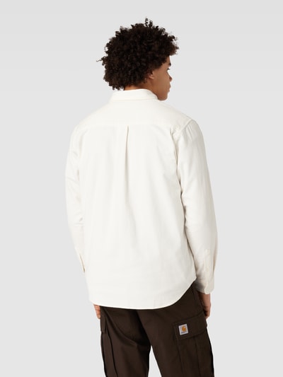 Carhartt Work In Progress Regular Fit Freizeithemd aus Feincord Modell 'MADISON' Offwhite 5