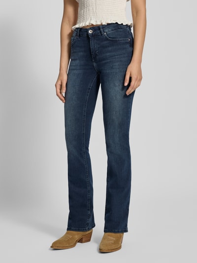 Only Jeansy o rozkloszowanym kroju z mieszanki bawełny model ‘BLUSH’ Jeansowy niebieski 4