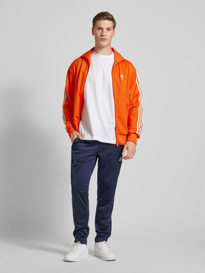 adidas Originals Trainingsjack met labelstitching, model 'FBIRD' Oranje - 1