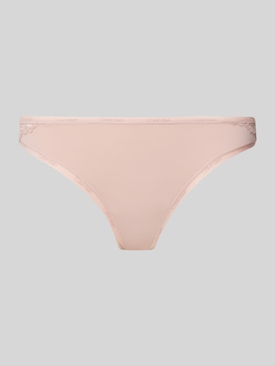 Calvin Klein Underwear String met kant, model 'ATTRACTION BRAZILIAN' Beige - 1