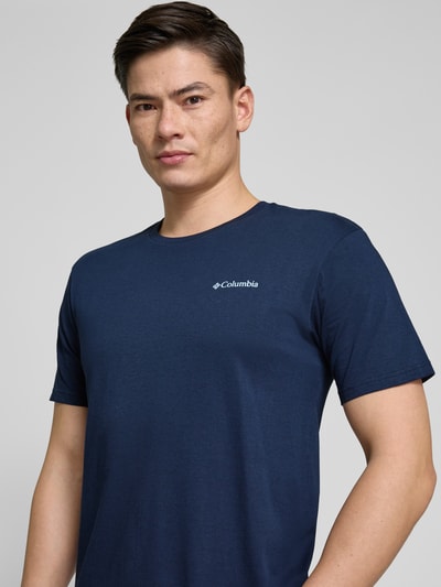 COLUMBIA T-Shirt mit Label-Stitching Marine 3