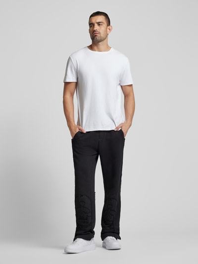 HUGO Sweatpants met elastische band, model ‘Daskul’ Zwart - 1