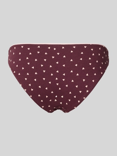 Jake*s Casual Slip aus Baumwoll-Mix im 3er-Pack  Pflaume 3