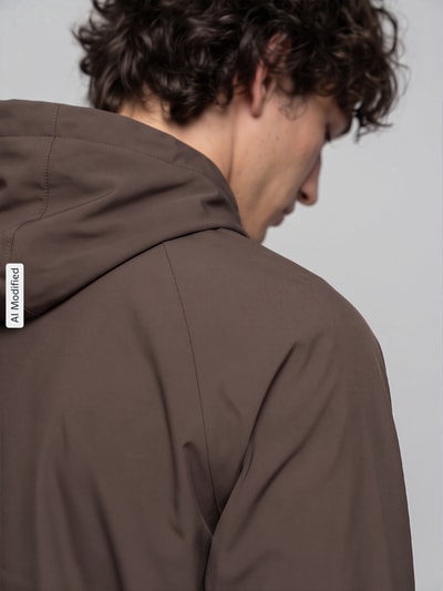 Under Armour Regular Fit Trainingsjacke mit Label-Print Model 'Vibe' Schlamm 3