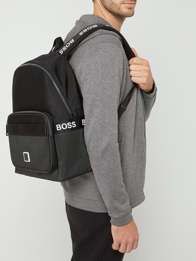 BOSS Rucksack mit Logo-Details Modell 'Pixel' Black 1