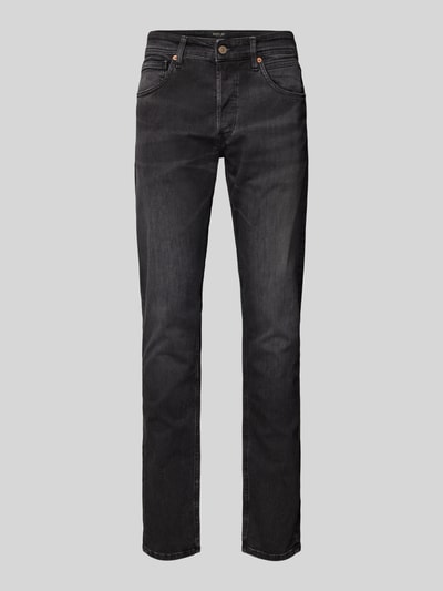 Replay Straight Fit Jeans im 5-Pocket-Design Modell 'GROVER' Anthrazit 1