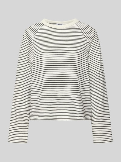 Jake*s Casual Longsleeve mit Rundhalsausschnitt Dunkelblau 2