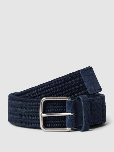Marc O'Polo Gürtel mit Label-Details Modell 'ARE BELT' Marineblau 1