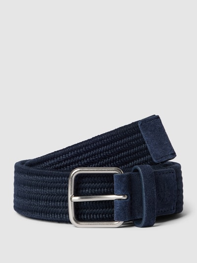 Marc O'Polo Riem met labeldetails, model 'ARE BELT' Marineblauw - 1