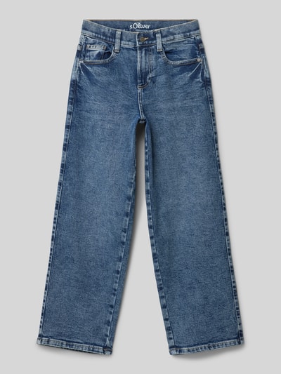 s.Oliver RED LABEL Baggy Jeans aus Baumwoll-Mix Modell 'BAGGY' Blau 1