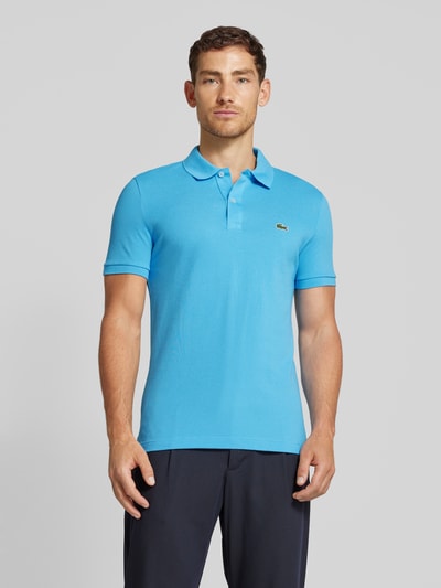 Lacoste Koszulka polo o kroju slim fit z naszywką logo model ‘CORE’ Oceaniczny 4