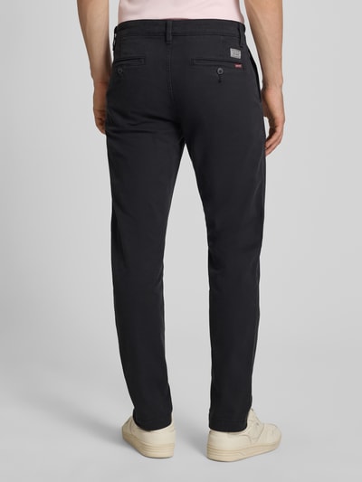 Levi's® chinosy o kroju regular fit z mieszanka bawełny model 'CHINO II' Czarny 5
