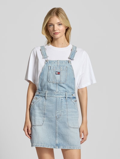 Tommy Jeans Leicht ausgestelltes Jeanskleid aus reiner Baumwolle Hellblau 4