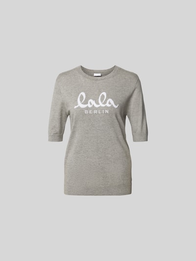 Lala Berlin T-Shirt mit Woll-Anteil Mittelgrau 2