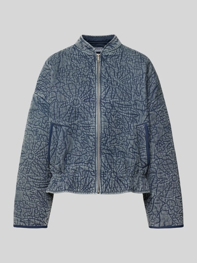 Jake*s Casual Jack met opstaande kraag en ritssluiting Blauw - 2