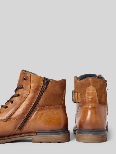 bugatti Boots aus Leder Modell 'Vittore' Cognac 2