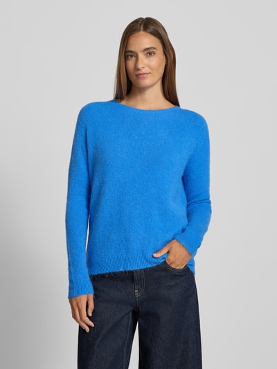Rich & Royal Gebreide pullover met ribboorden Oceaanblauw - 4