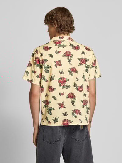 SANTA CRUZ Regular Fit Freizeithemd mit Reverskragen Modell 'FLASH ROSES' Beige 5