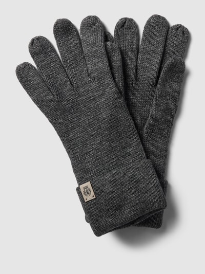 Roeckl Handschoenen met labeldetail Antraciet - 1